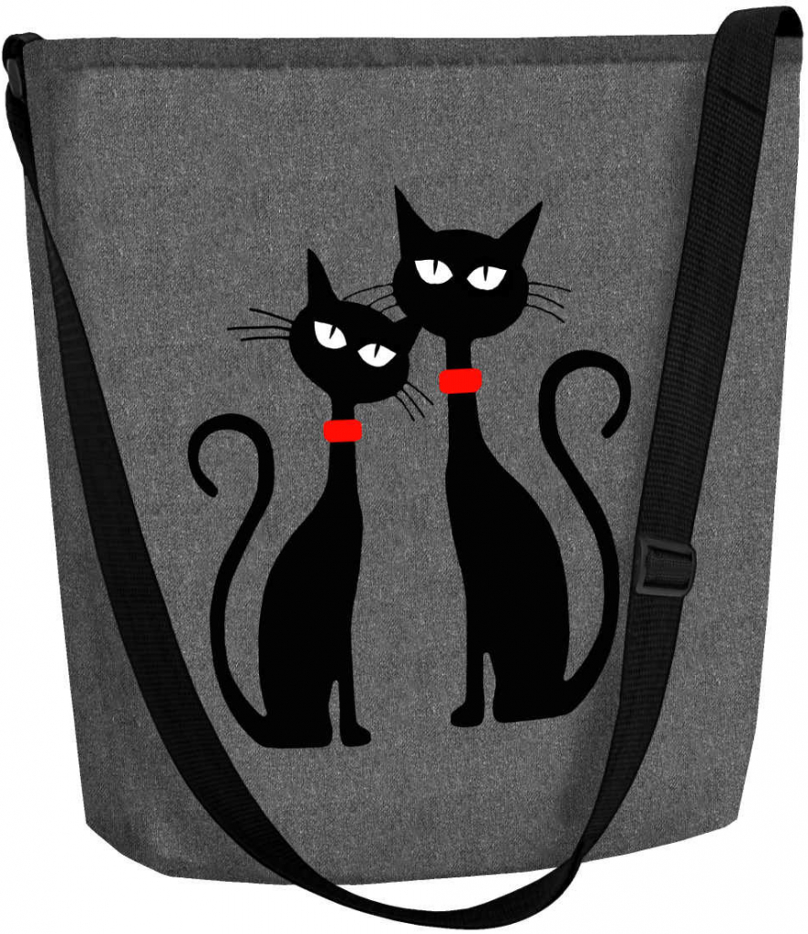 Bertoni filcová kabelka Dvě Kočky