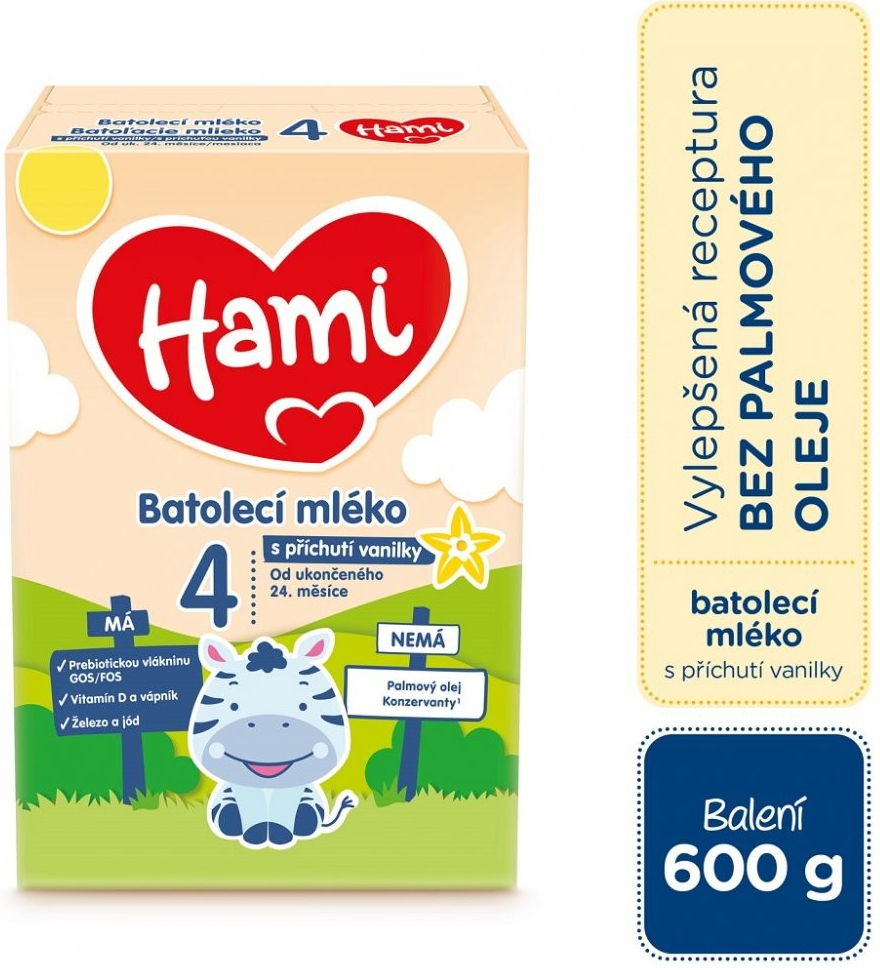 Hami 3 s příchutí vanilky 600 g