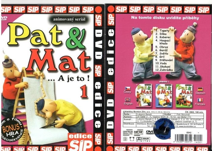 Pat a Mat 1 Balení Papírový obal DVD