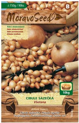 Žlutá cibule sazečka Všetana, MoravoSeed, 150 g