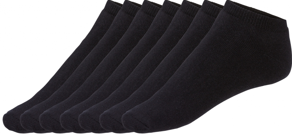 Livergy pánské nízké termo ponožky s BIO bavlnou 7 párů černá