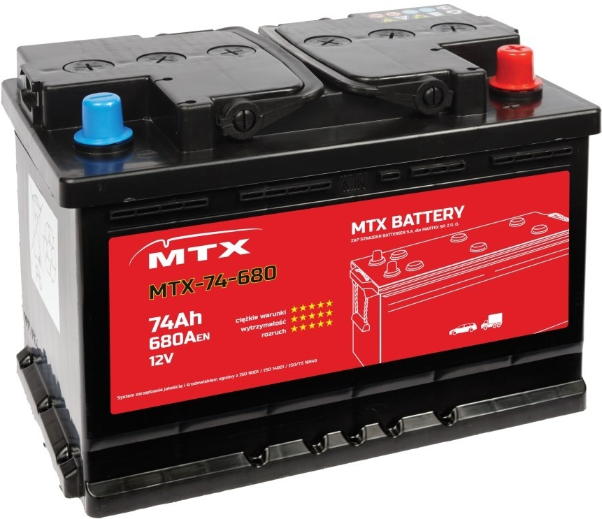 MTX 12V 74Ah 680A MTX-74-680