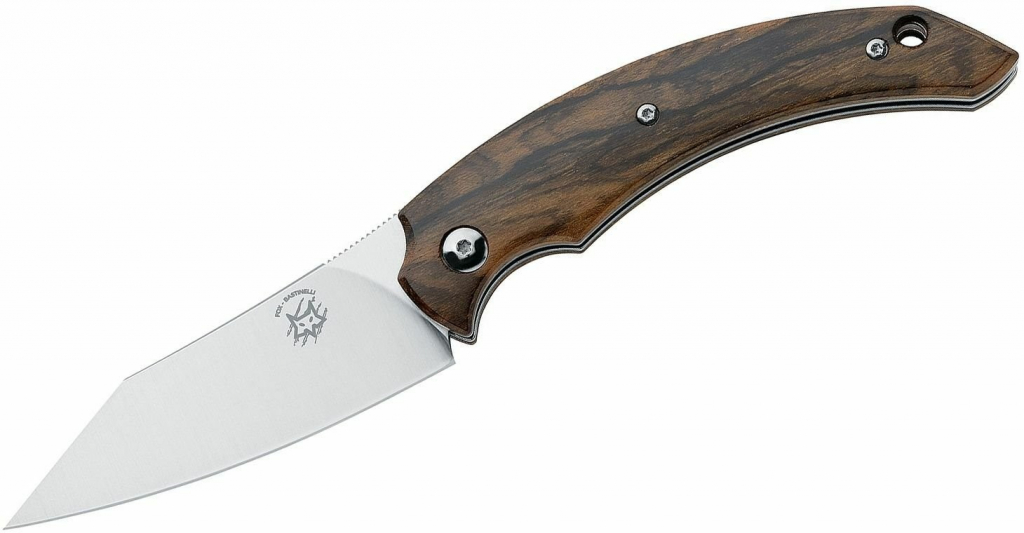 FOX/Bastinelli Slim Dragotac Piemontes Friction Folder, Ziricote Wood Handle FX-518 ZW