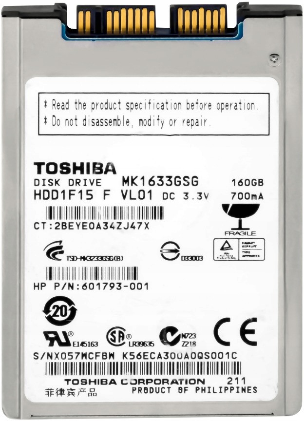 Toshiba 160GB micro SATA 1,8\