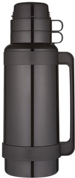 Thermos skleněná termoska se dvěma šálky 1,8 l černá