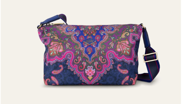 Oilily crossbody MR Paisley modrá OIL0722-586 Blue Iris