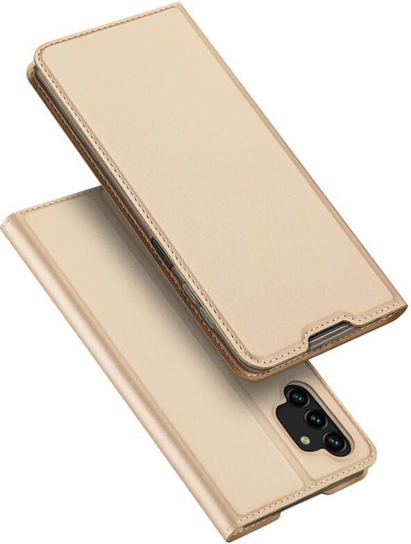 Pouzdro DUX PU kožené Samsung Galaxy A13 4G - zlaté