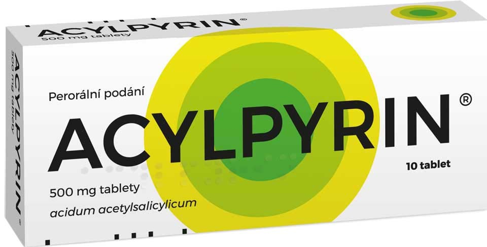 ACYLPYRIN POR 500MG TBL NOB 10