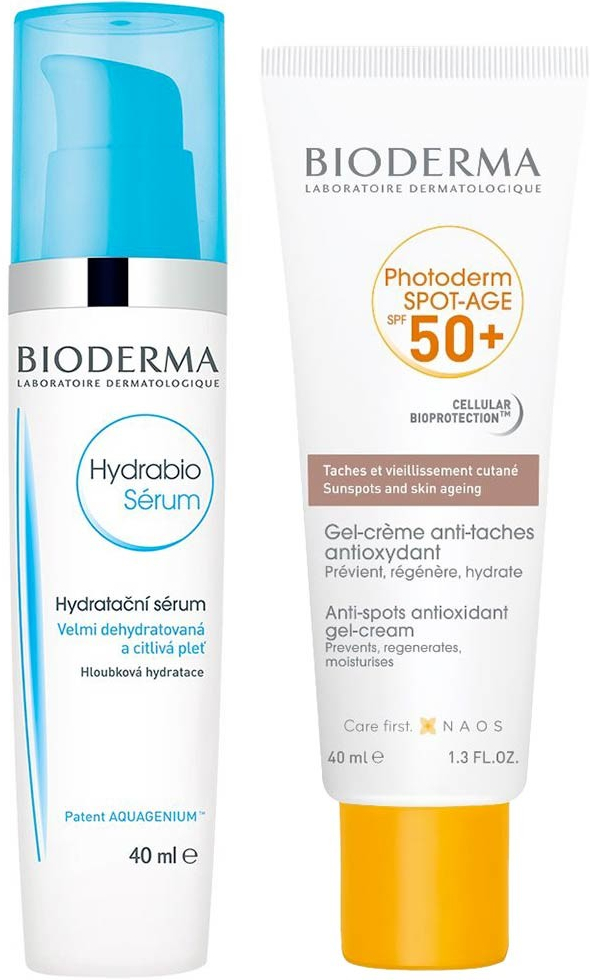 Bioderma Spot-Age SPF50+ gel-krém 40 ml + Hydrabio sérum 40 ml dárková sada