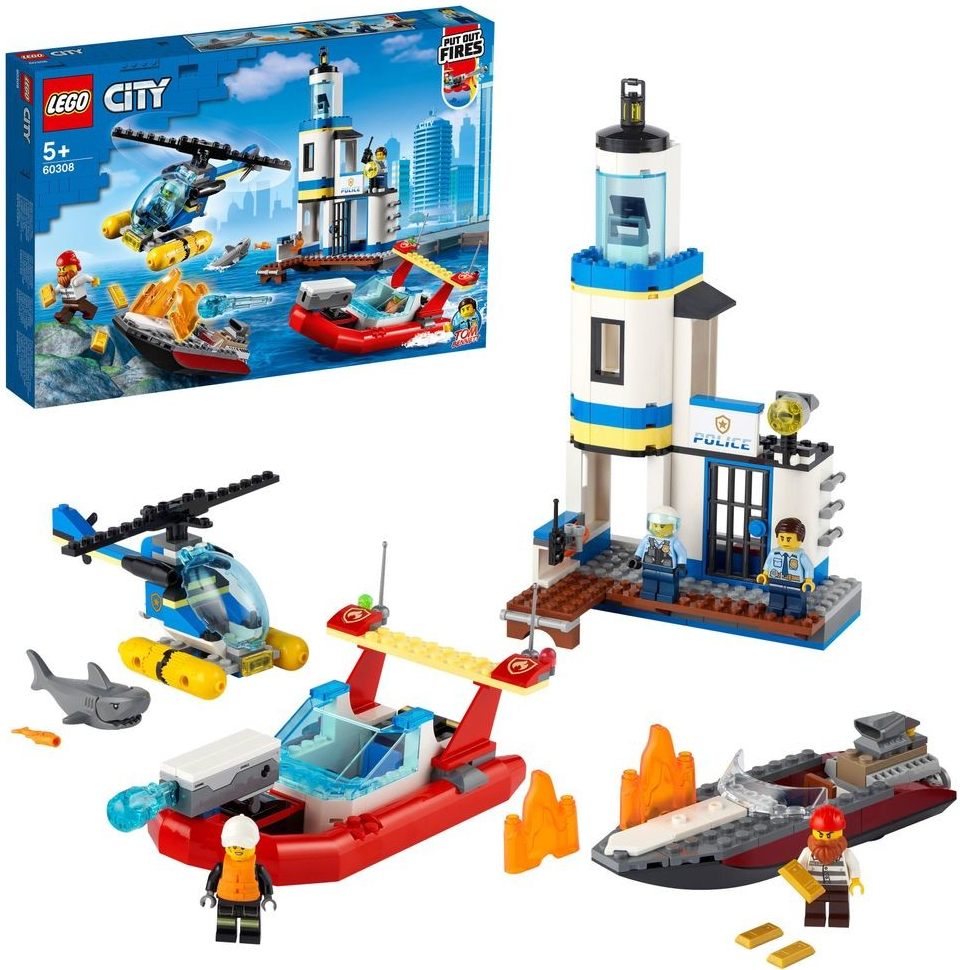 LEGO® City 60308 Pobřežní policie a jednotka hasičů
