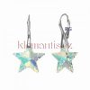 Stříbrné náušnice Hvězdičky 20mm se Swarovski Elements LSW012E