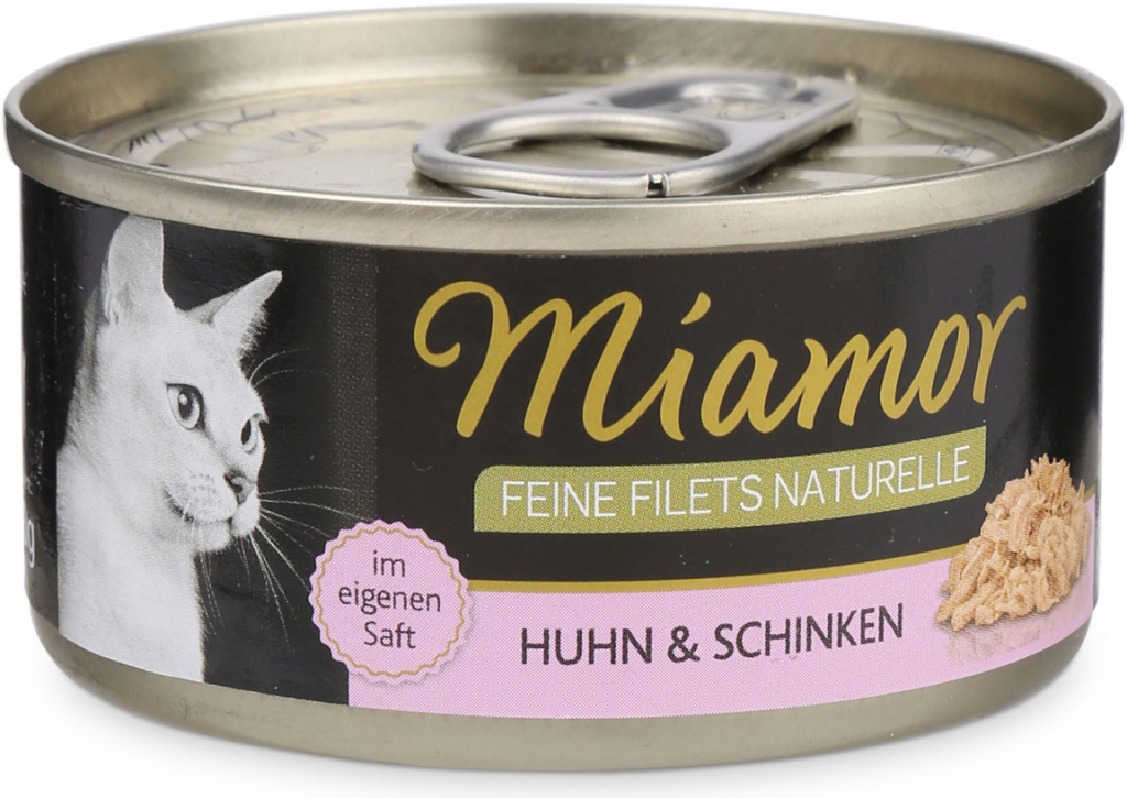 Finnern Miamor Feine filety Naturelle filé kuře & šunka 80 g