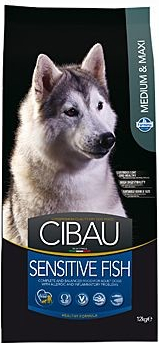 Cibau Dog Adult Sensitive Fish Medium & Maxi 3 x 12 kg