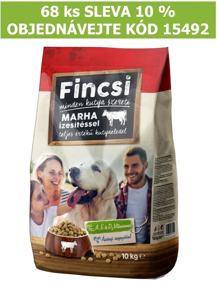 Fincsi Dry food with Beef 10 kg