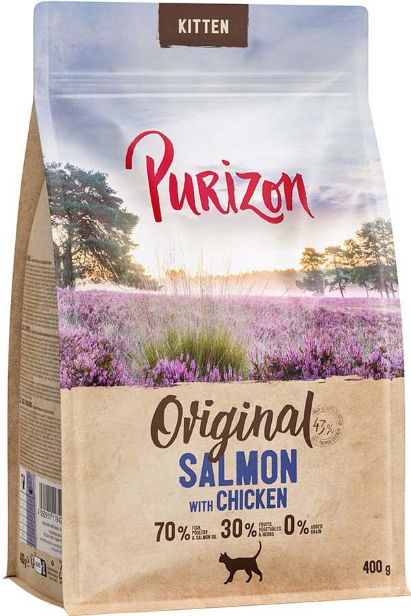 Purizon Kitten losos s kuřecím bez obilnin 0,4 kg