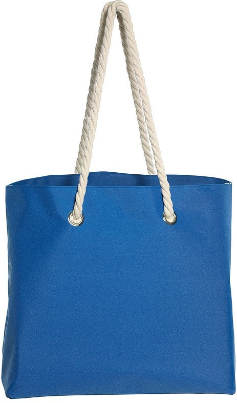 Plážová taška s kroucenými uchy modrá