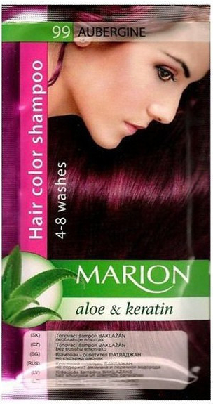 Marion Hair Color Shampoo 99 Aubergine barevný tónovací šampon lilek 40 ml