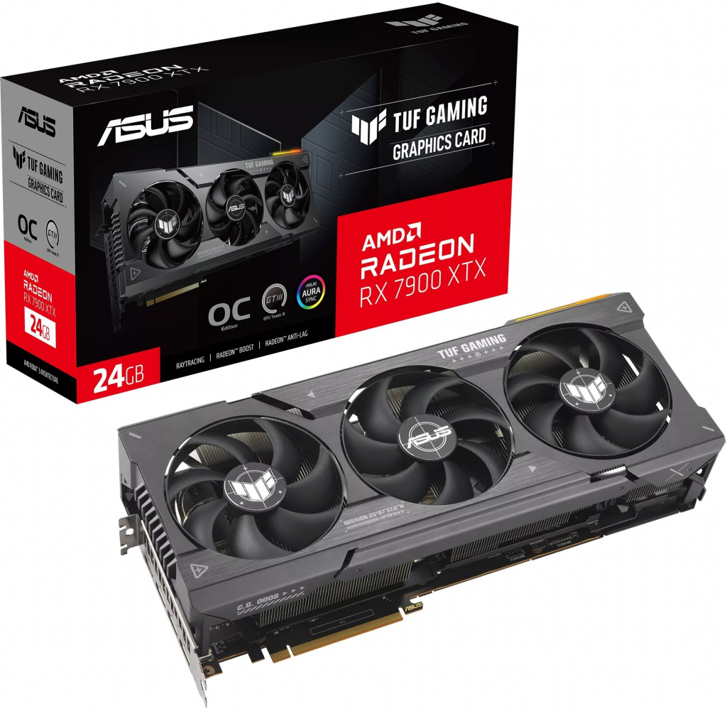 Asus Radeon TUF Gaming Radeon RX 7900 XTX OC Edition 24GB GDDR6 90YV0IG0-M0NA00