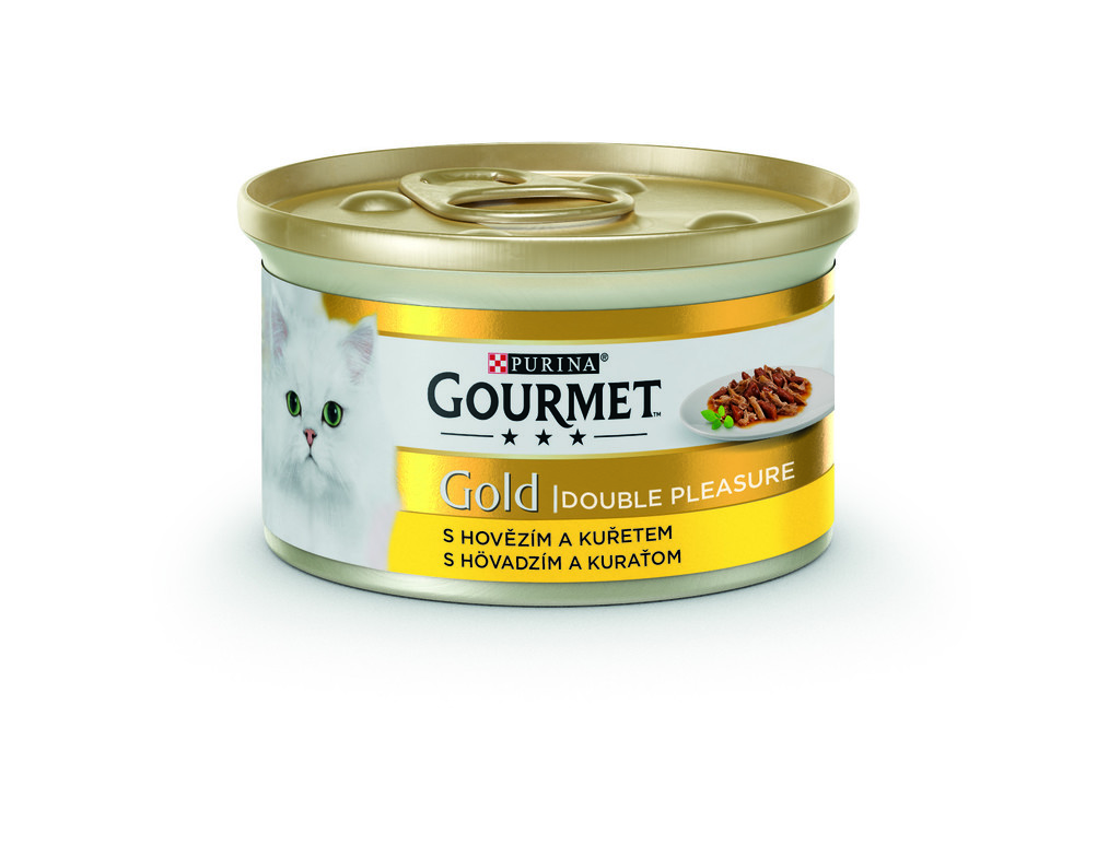 Gourmet Gold hovězí & kuře 85 g