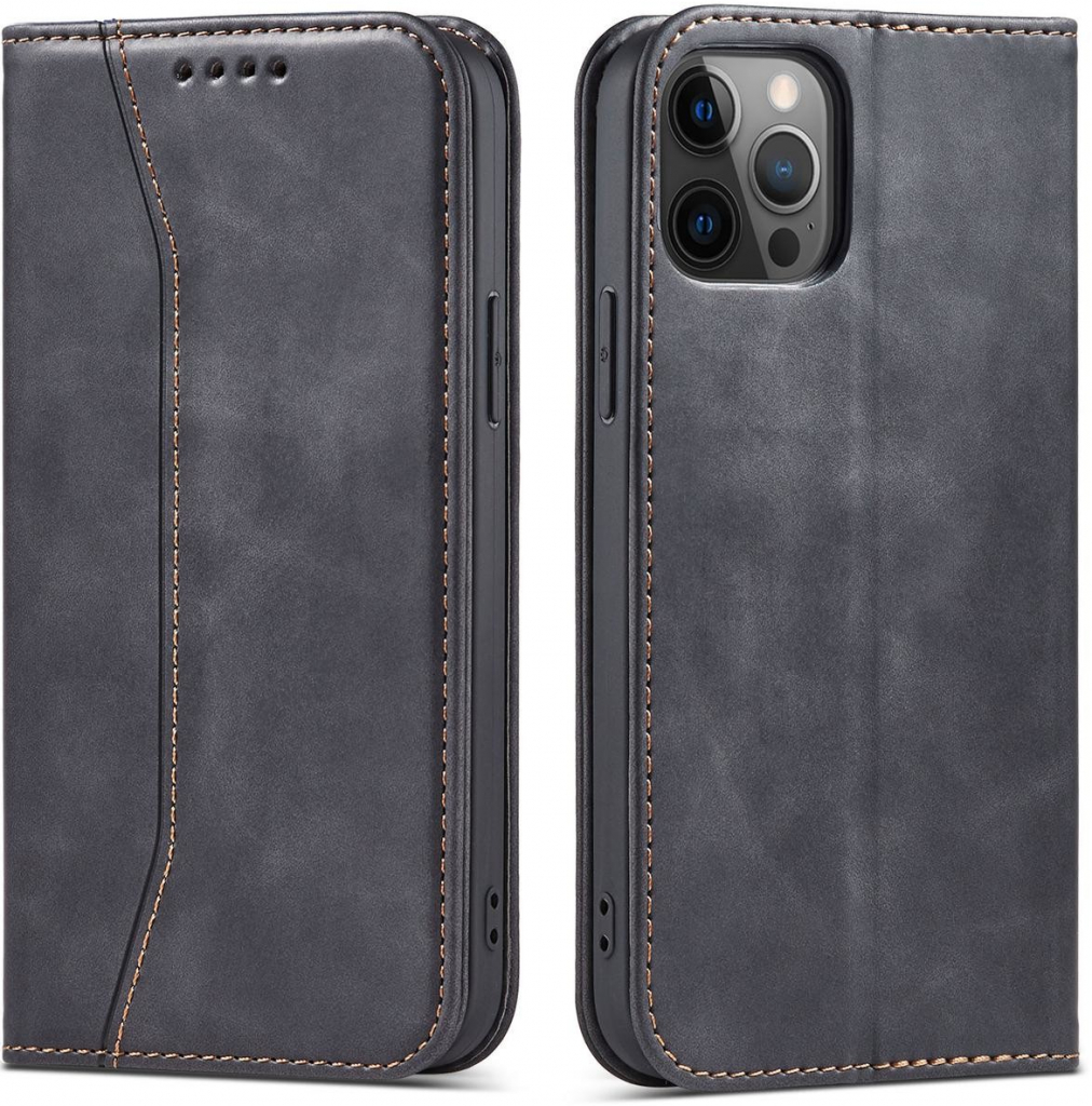 Pouzdro Mezamo Magnet Fancy Case iPhone 12 Pro Pouch Card Wallet Card Stojan na karty černé