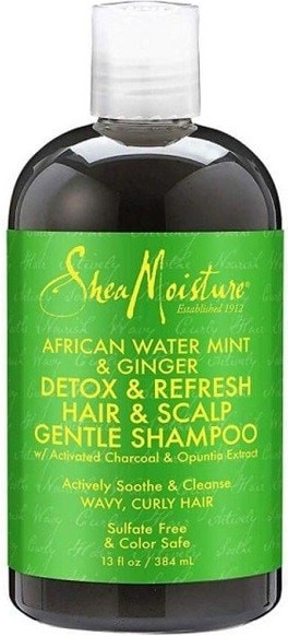Shea Moisture African Water Mint and Ginger Detox & Refresh Shampoo 384 ml