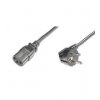 PremiumCord napájecí kabel 240V 1m CEE7 pravoúhlý/IEC C13