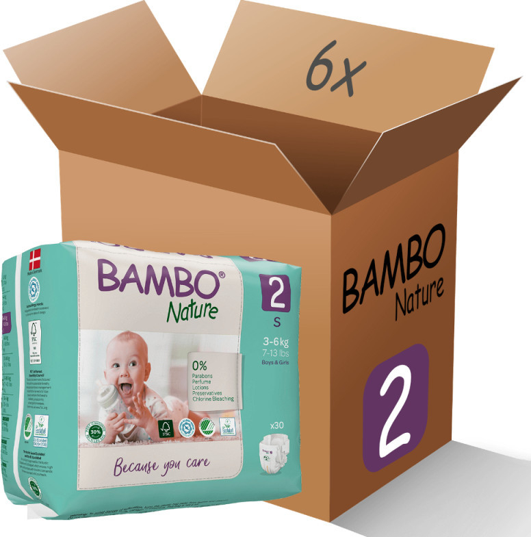 Bambo 6x Nature 2 S 3-6kg 30ks