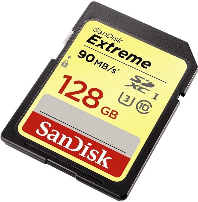 SanDisk Extreme SDXC 128 GB UHS-I U3 139750