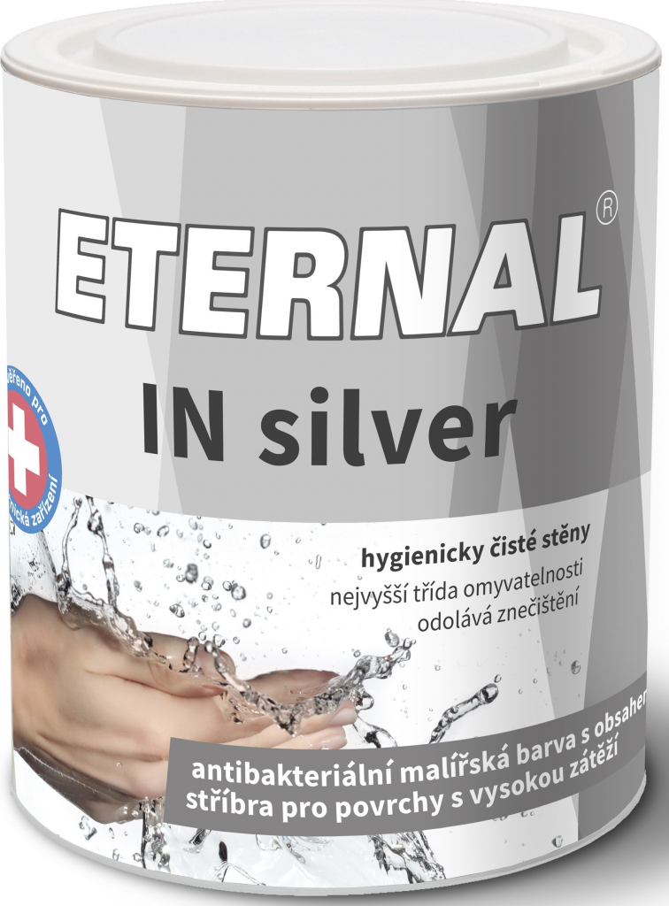 Austis Eternal In Silver antibakteriální malířská barva s obsahem stříbra 1kg