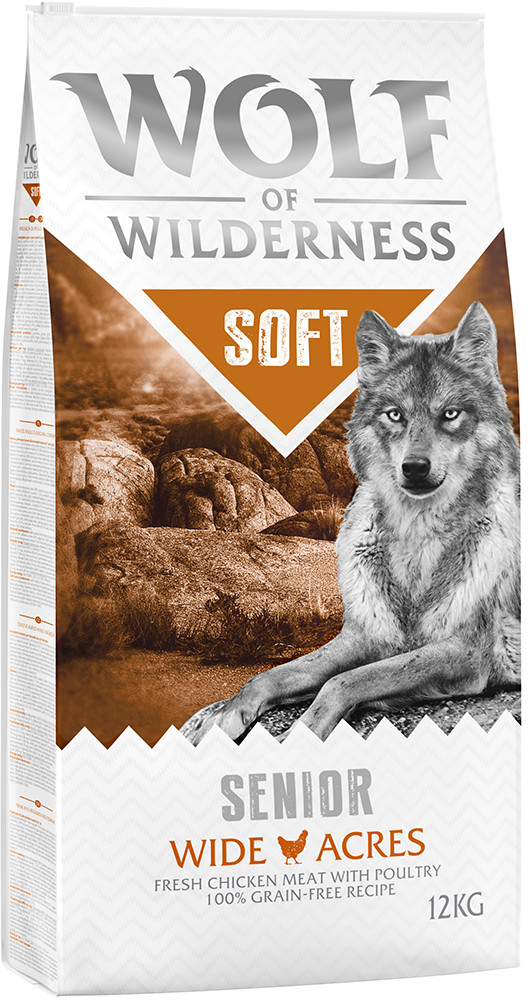 Wolf of Wilderness Senior Soft Wide Acres kuřecí 2 x 12 kg