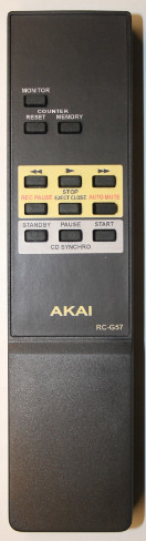 Dálkový ovladač Emerx Akai RC-G57, DX-57