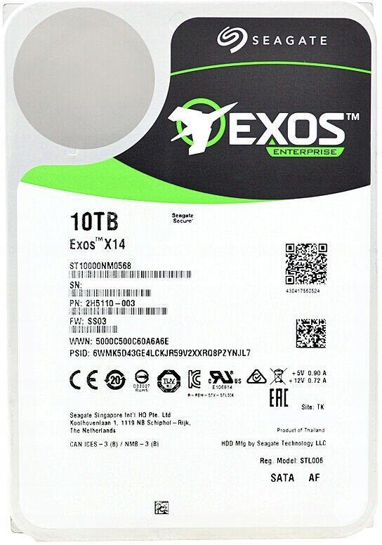 Seagate Exos X14 10TB, ST10000NM0568