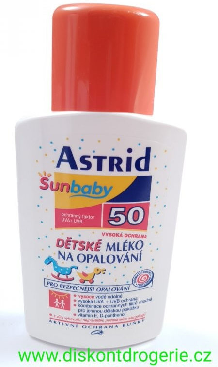 Astrid Sun Kids mléko na opalování SPF50 200 ml