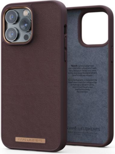 Pouzdro Njord byELEMENTS Genuine Leather Dark , Apple iPhone 14 Pro Max hnědé