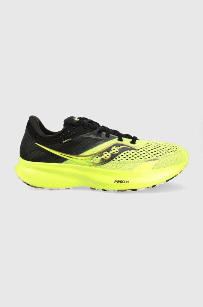 Saucony Ride 16 Mens Shoes Citron/Black