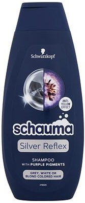 Schwarzkopf Schauma Silver Reflex Shampoo šampon pro šedé bílé nebo barvené blond vlasy 400 ml