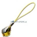 Přívěsek na mobil s krystaly Swarovski krystal 22mm - light topaz