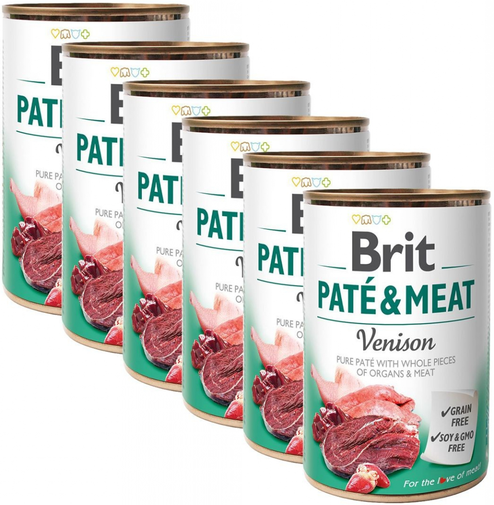 Brit Paté & Meat Dog Venison 6 x 400 g