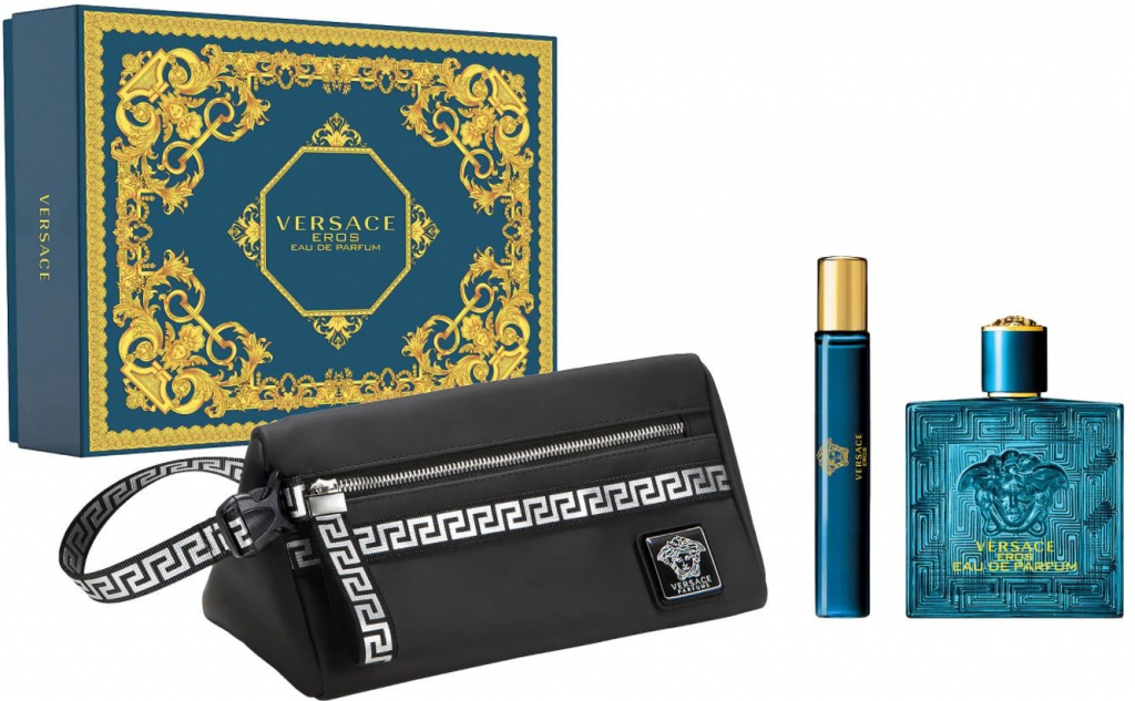 Versace Eros EDP 100 ml + EDP 10 ml + kosmetická taštička dárková sada