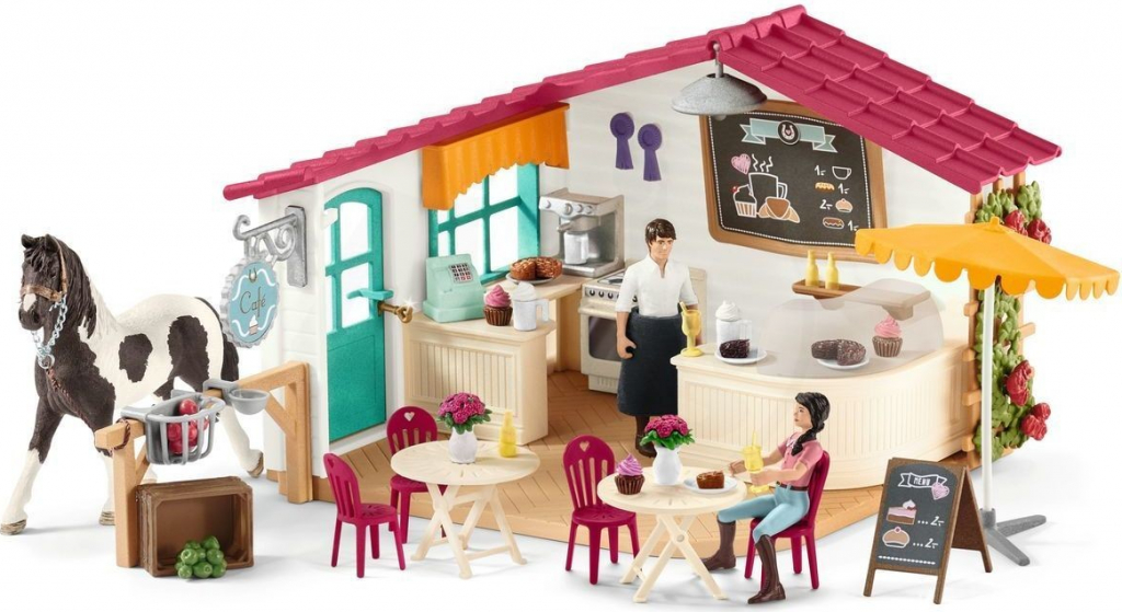 Schleich 42519 Jezdecká kavárna s příslušenstvím