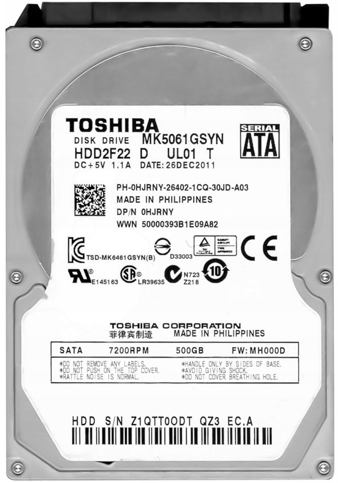Toshiba 500GB SATA II 2,5\