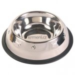 Trixie nerez miska s gumou motiv tlapky 0,45l/14cm