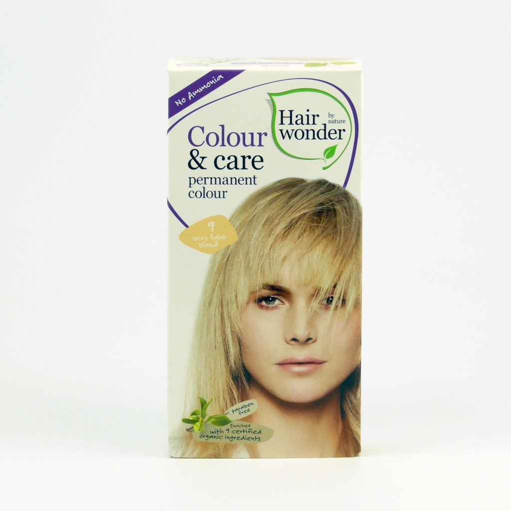 Hairwonder přírodní dlouhotrvající barva BIO velmi světlá blond 9