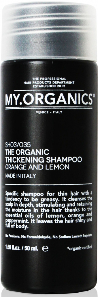 The Organic Thickening Shampoo Orange And Lemon 50 ml