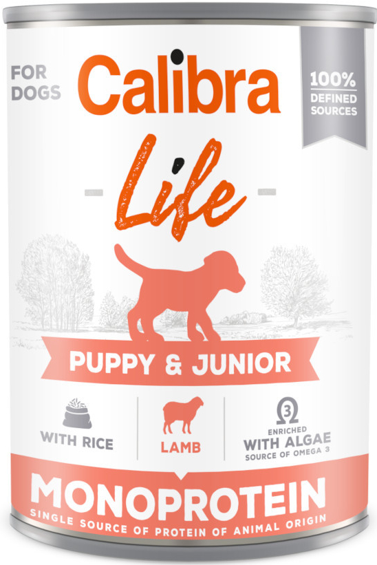 Calibra Life Puppy & Junior Lamb & Rice 12 x 400 g