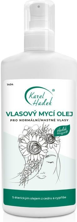 Karel Hádek vlasový mycí olej pro mastné vlasy 200 ml