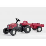 Šlapací traktor Rolly Kid Zetor s vlečkou - červený - Rolly Toys 013081