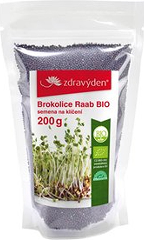 Zdravý Den Brokolice Raab BIO semena na klíčení 200 g