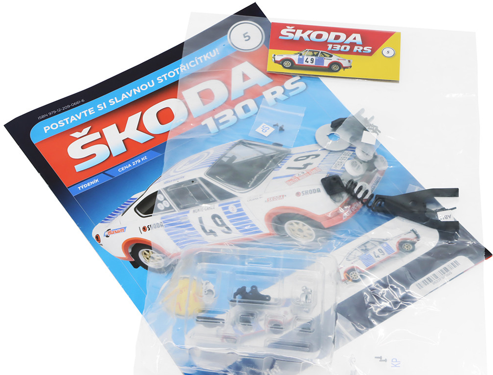 DeAgostini Škoda 130 RS časopis 5 se stavebnicí 1:8