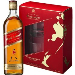 Johnnie Walker Black 12 let 0,7l + 2x sklo